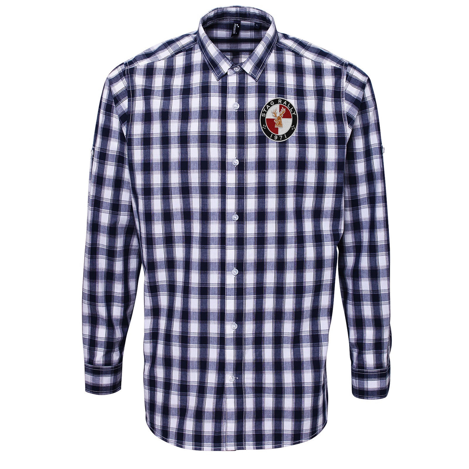 Stag Rally 1971 Check Long Sleeve Shirt