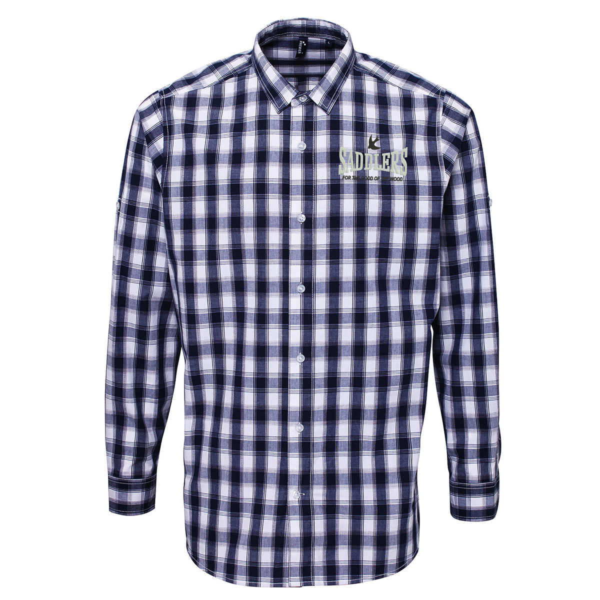 Saddlers Embroidered Check Shirt 