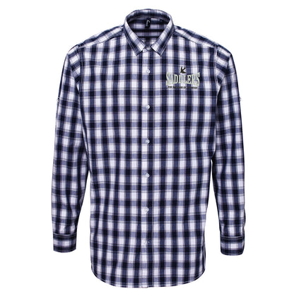 Saddlers Embroidered Check Shirt 