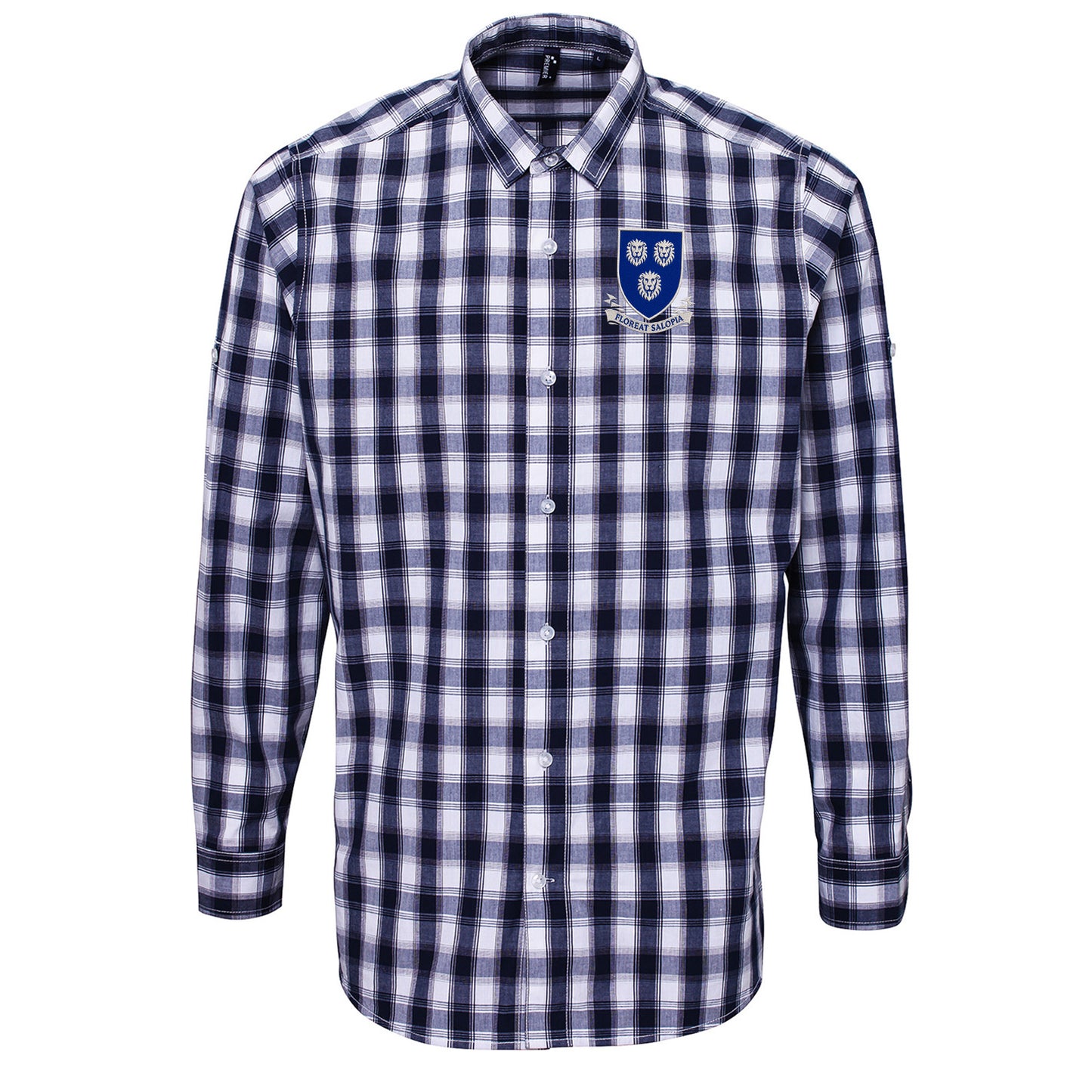 Classic Shrewsbury Town Football Check Long Sleeve Shirt