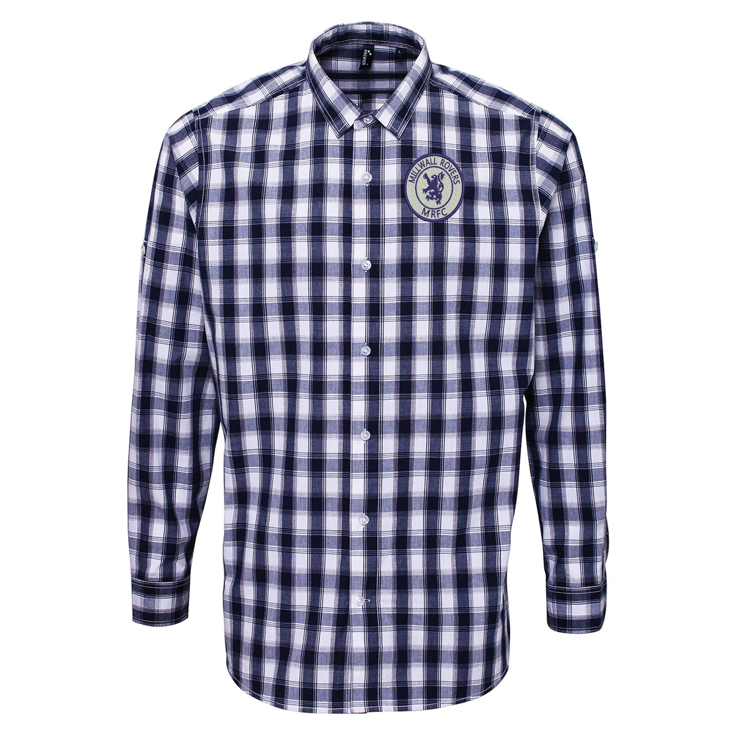 Classic Millwall Football Check Long Sleeve Shirt