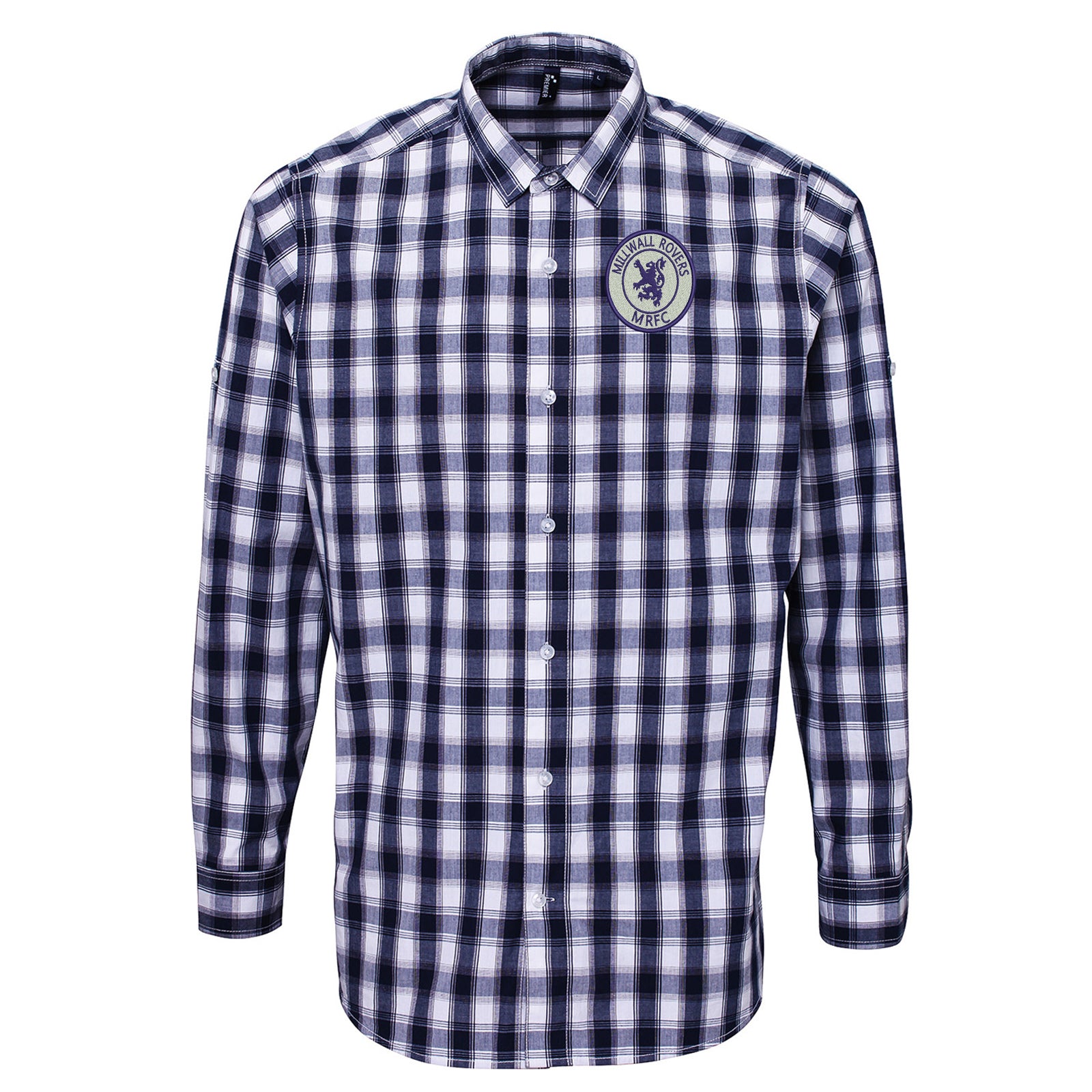Classic Millwall Football Check Long Sleeve Shirt