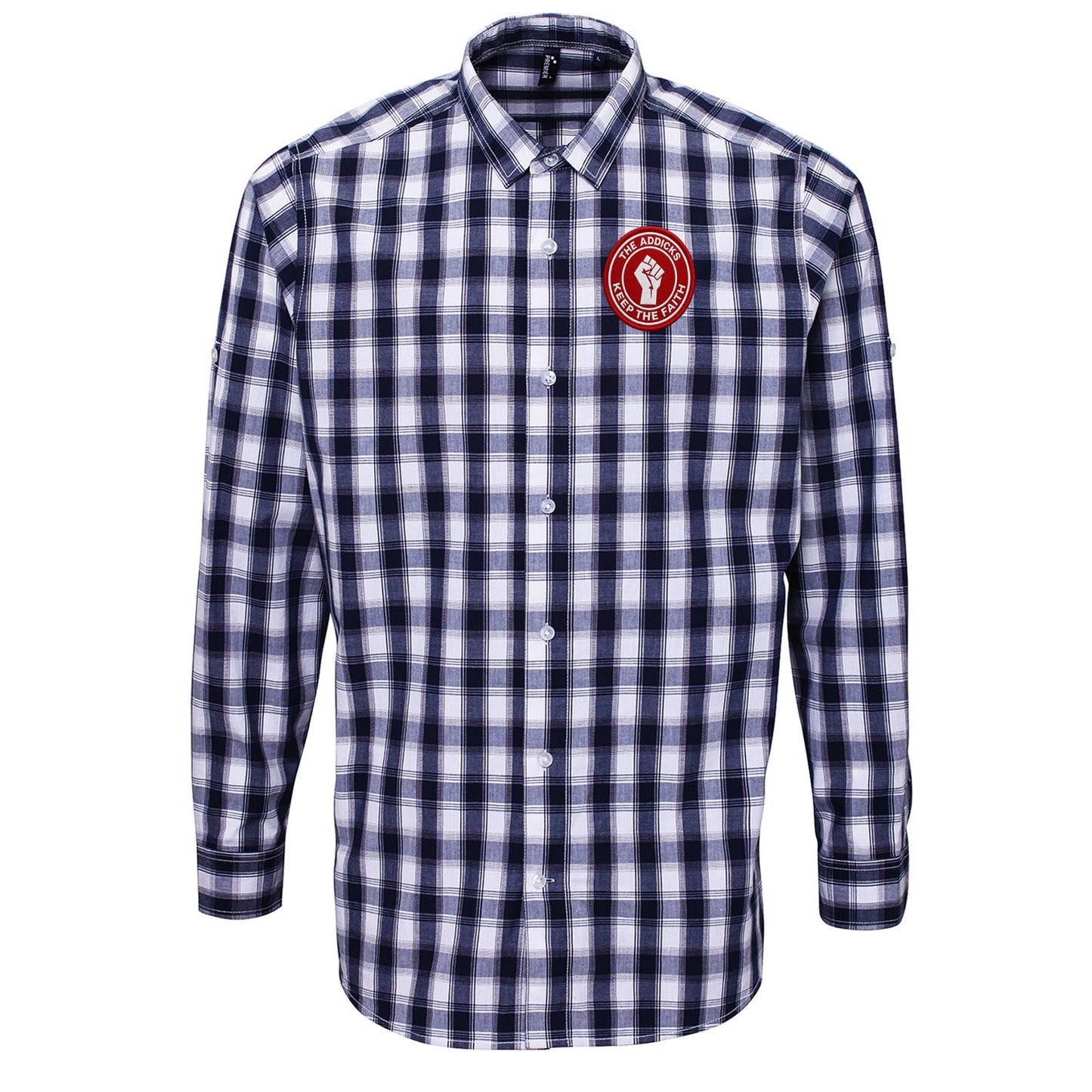 Charlton Athletic The Addicks Football Fans Check Long Sleeve Shirt