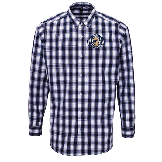 Dundee Dees Football Fans Football Check Long Sleeve Shirt