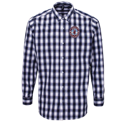 Knees Up Mother Brown West Ham KUMB Check Long Sleeve Shirt