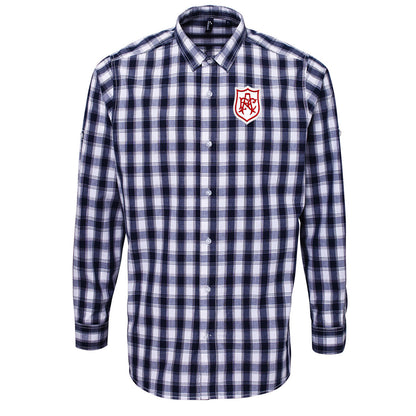 Retro Arsenal 1927 FA Cup Check Long Sleeve Shirt