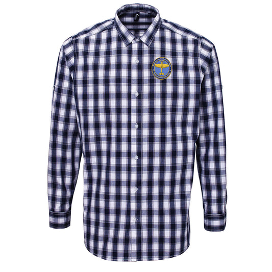Supermarine Spitfire's Check Long Sleeve Shirt