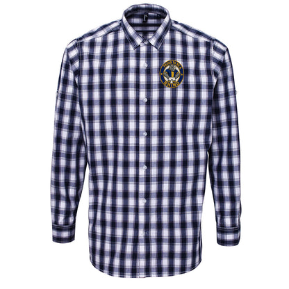 Leeds Rhinos Rugby League Check Long Sleeve Shirt