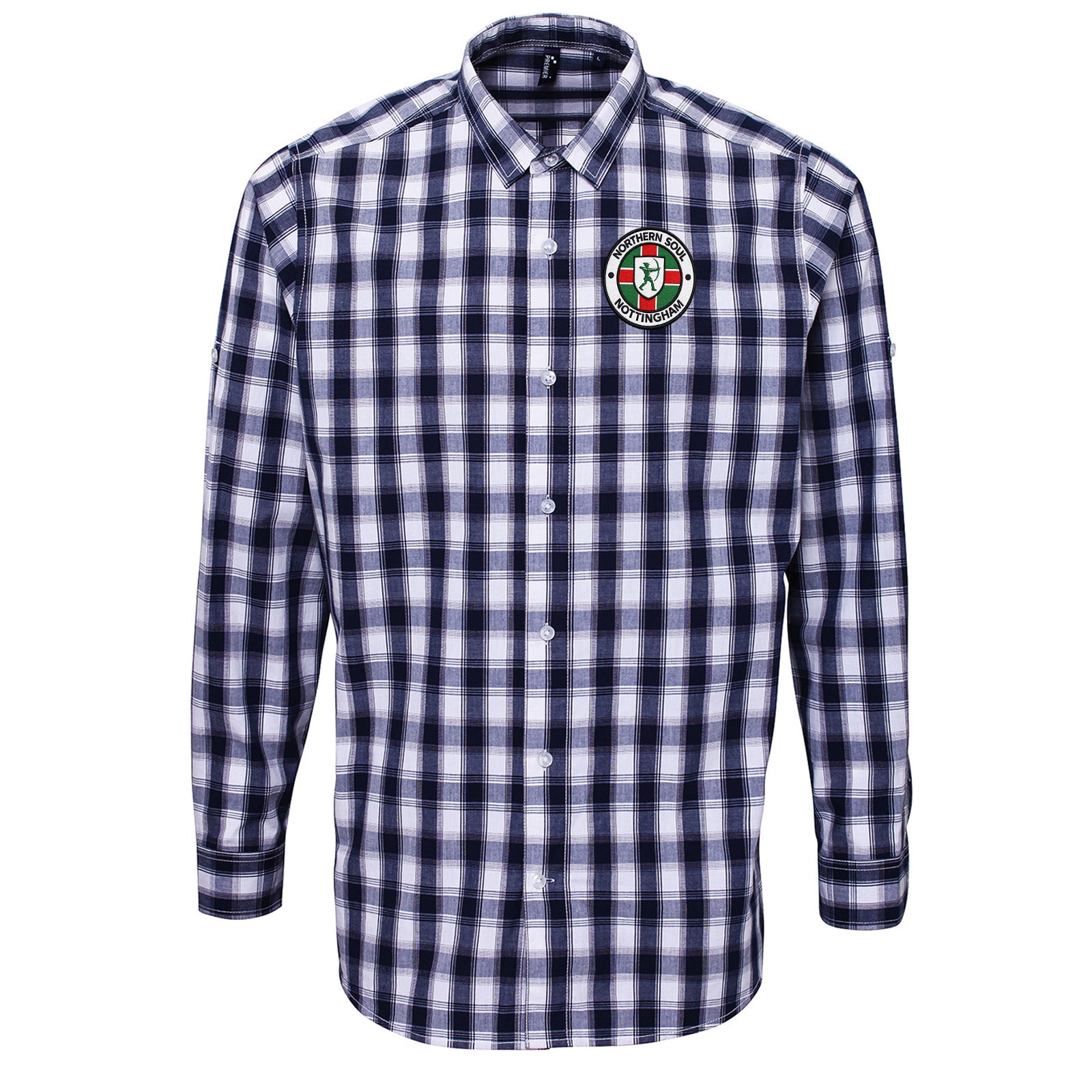 Northern Soul Nottingham Check Long Sleeve Shirt 