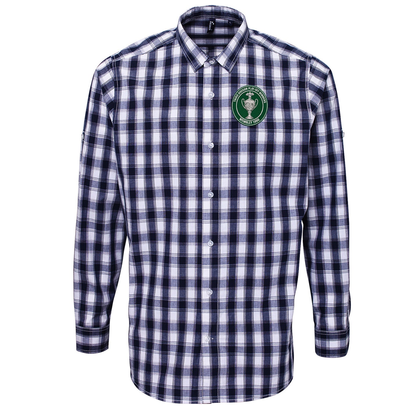 Plymouth Argyle Wembley 1996 Check Long Sleeve Shirt