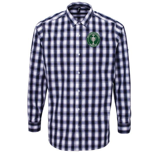 Plymouth Argyle Wembley 1996 Check Long Sleeve Shirt