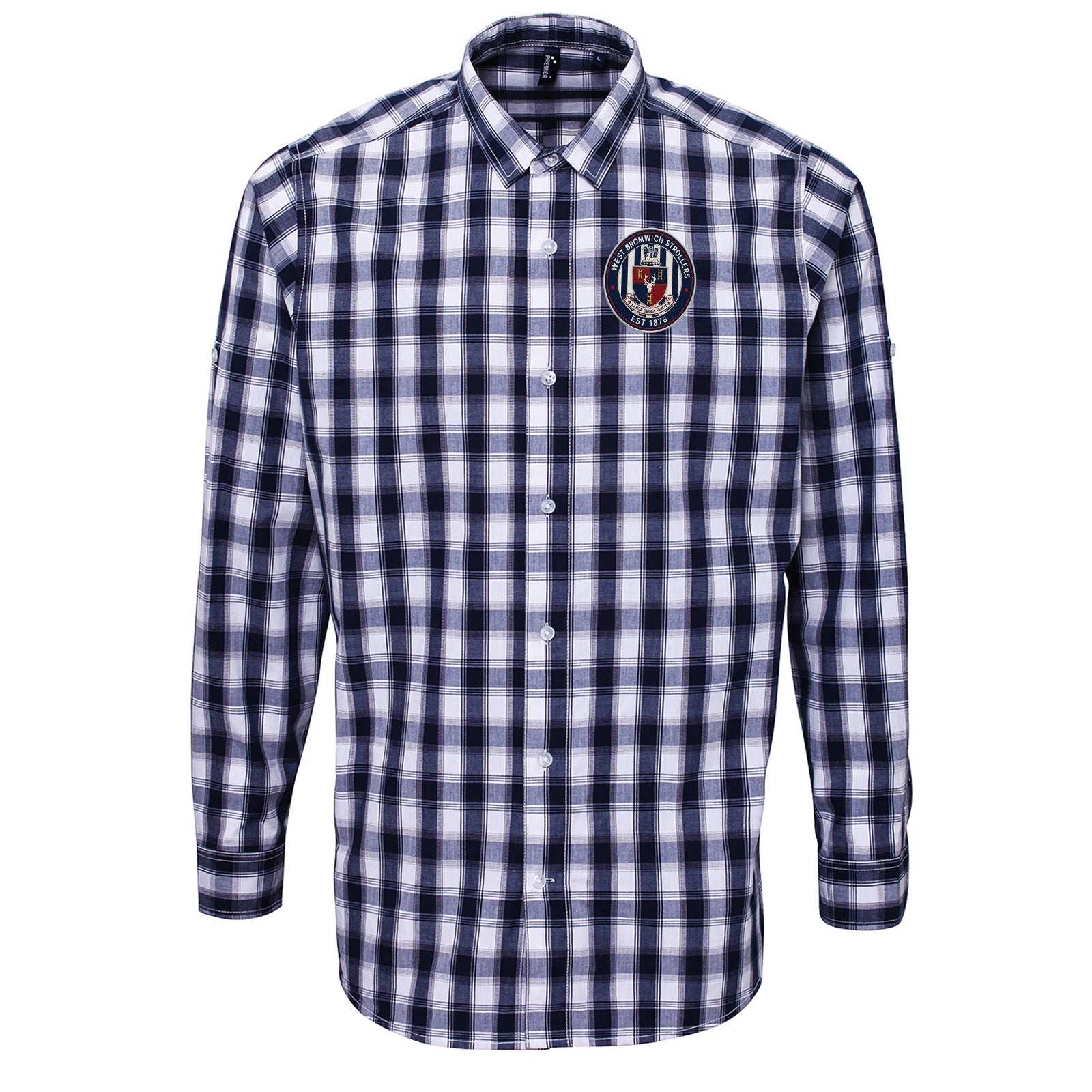 Classic West Bromwich Strollers Check Long Sleeve Shirt