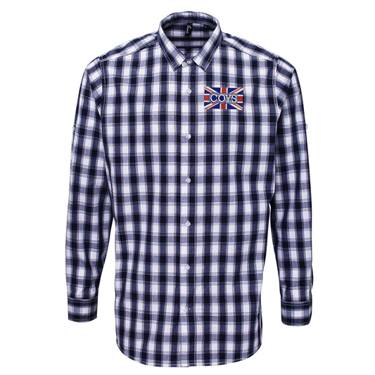 COYS Union Jack Embroidered Long Sleeve Mulligan Check Shirt