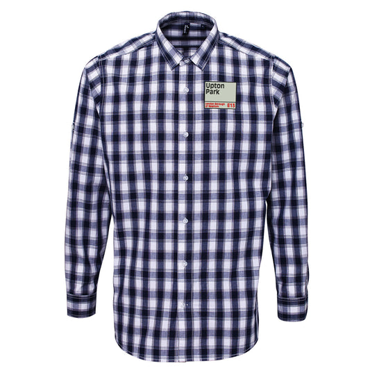 West Ham Upton Park Check Long Sleeve Shirt