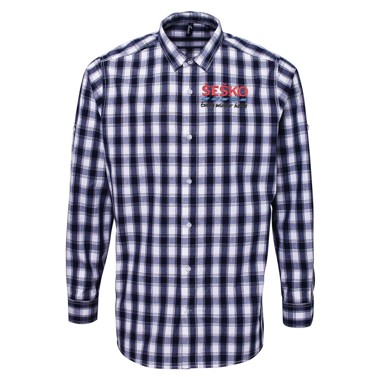 Benjamin Sesko Man Utd Check Long Sleeve Shirt
