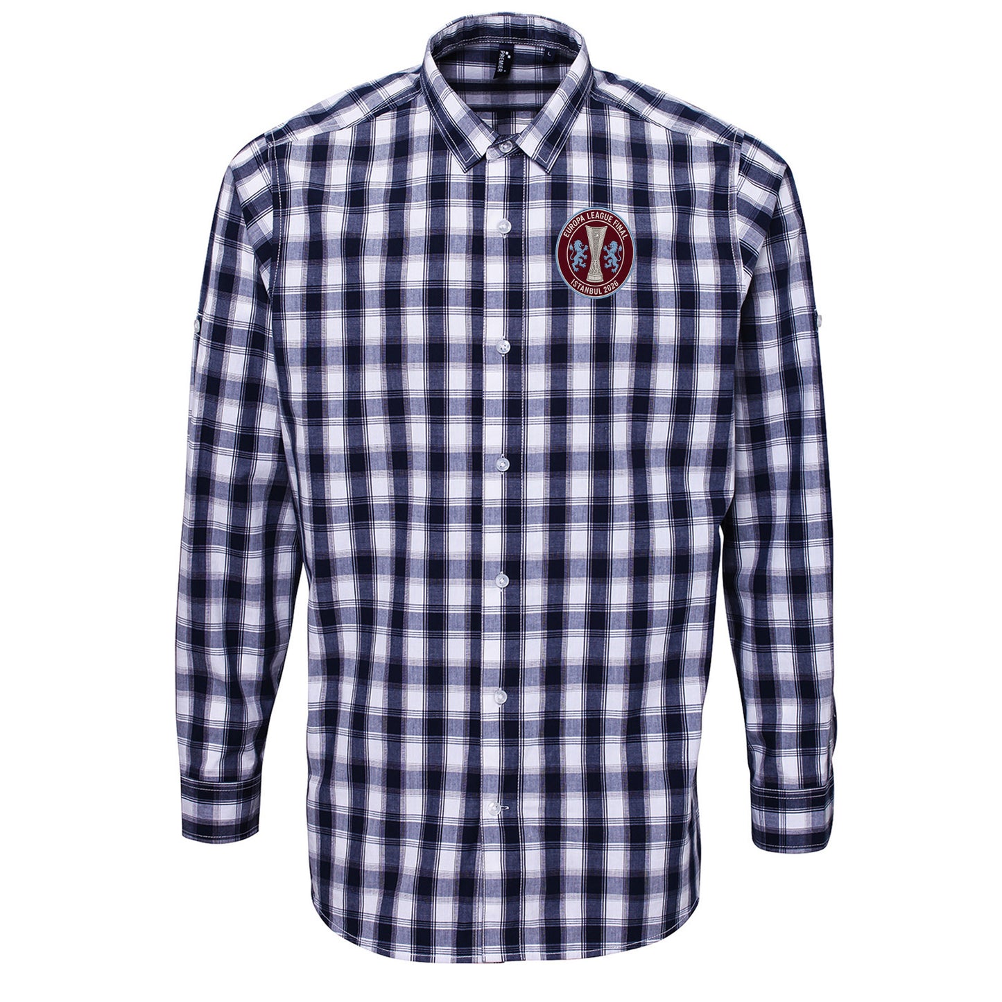 Aston Villa Europa League Final Check Long Sleeve Shirt 