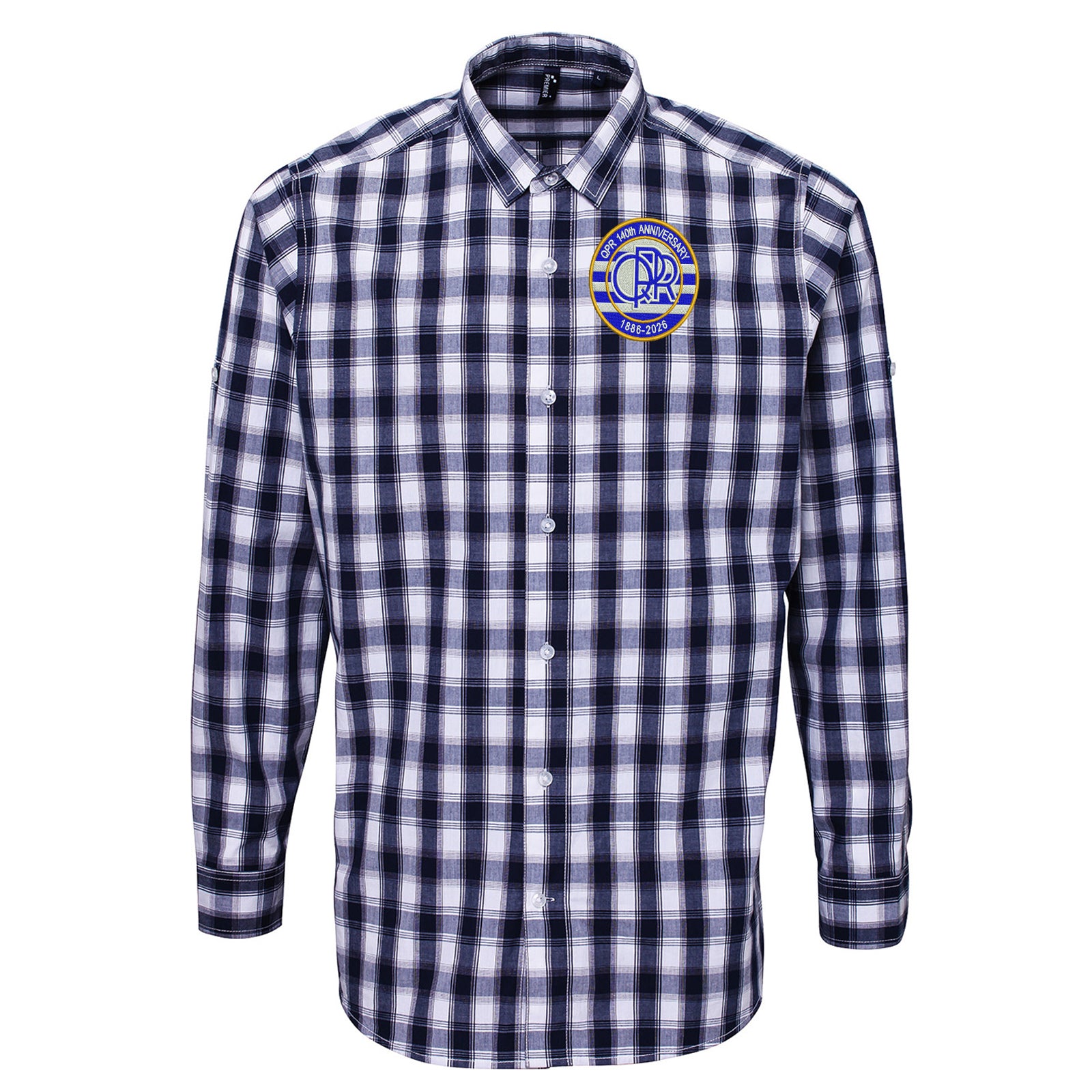 QPR Classic Football Check Long Sleeve Shirt