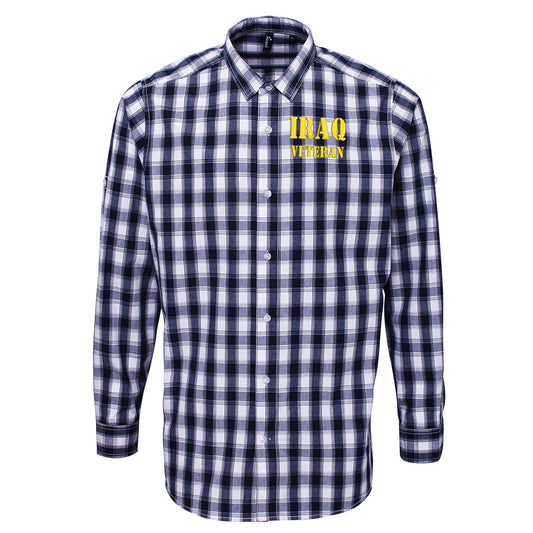 Iraq Veteran Check Long Sleeve Shirt