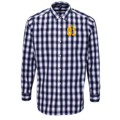 Bob Marley Football Check Long Sleeve Shirt