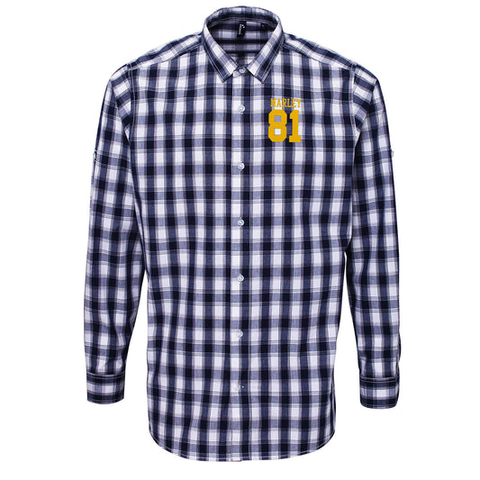 Bob Marley Football Check Long Sleeve Shirt