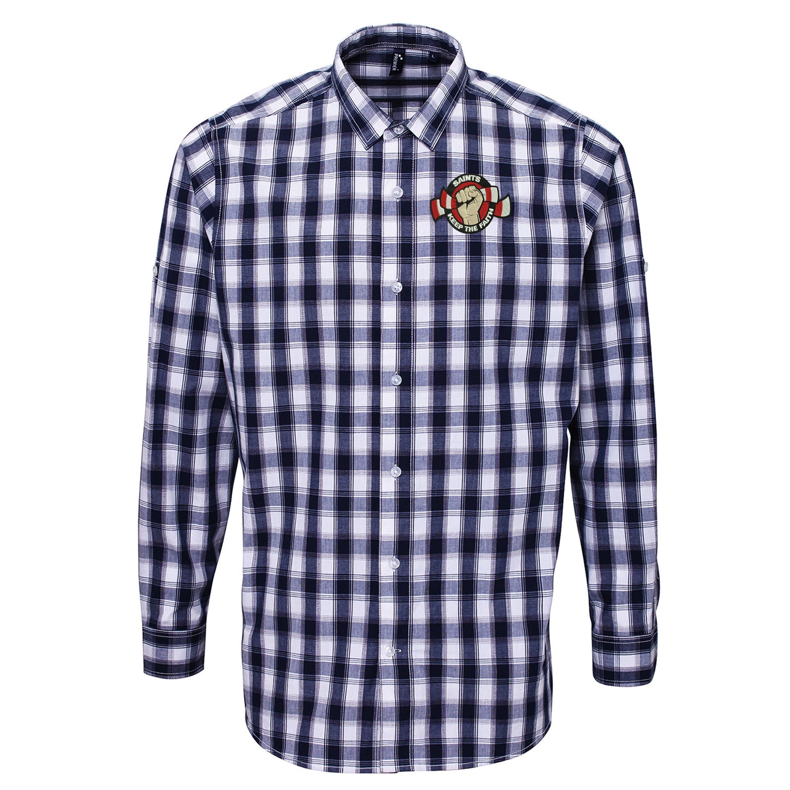 aSouthampton Football Check Long Sleeve Shirt