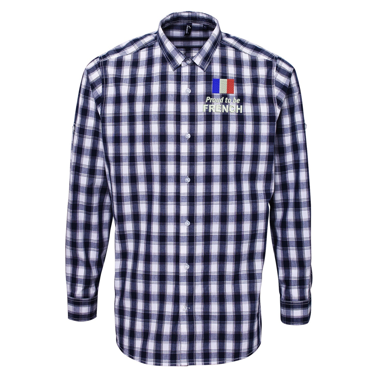 Proud to be French Check Long Sleeve Shirt