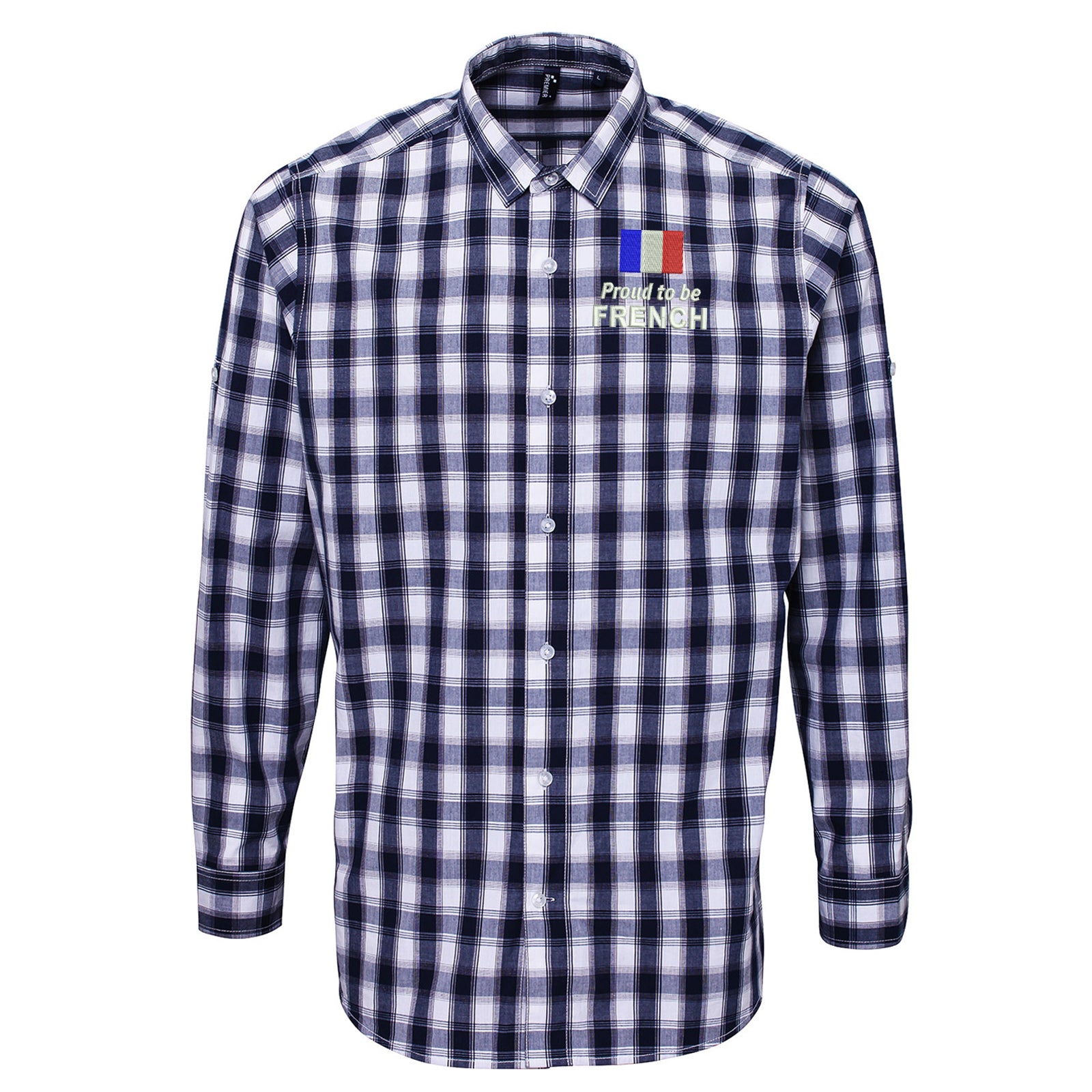 Proud to be French Check Long Sleeve Shirt