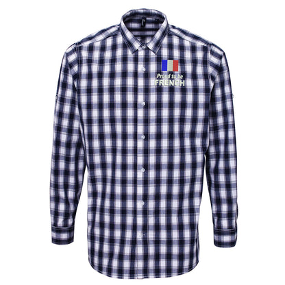 Proud to be French Check Long Sleeve Shirt