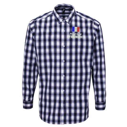 Proud to be French Check Long Sleeve Shirt