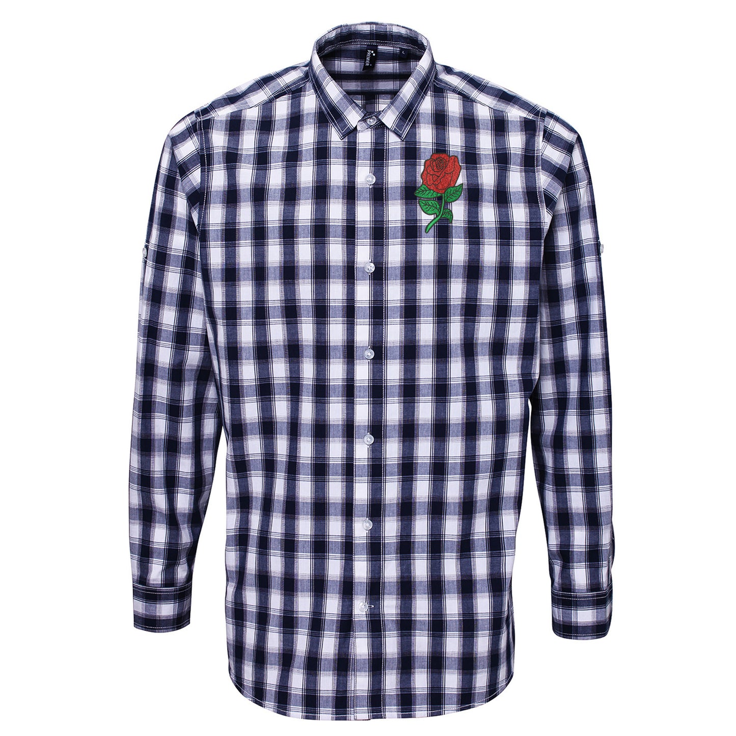 Retro England Rugby Check Long Sleeve Shirt