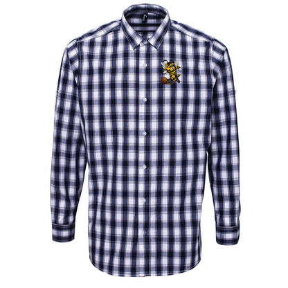 Alloa Athletic 1960s Check Long Sleeve Shirt 