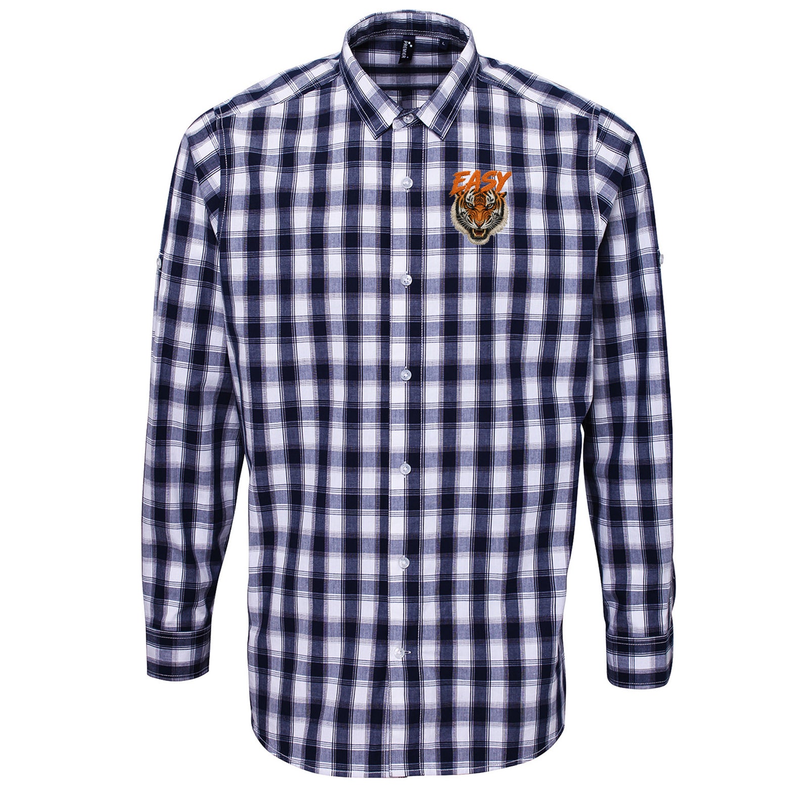 Easy Tiger Face Check Long Sleeve Shirt 