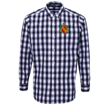 Old School Bolton Football Check Long Sleeve Shirt