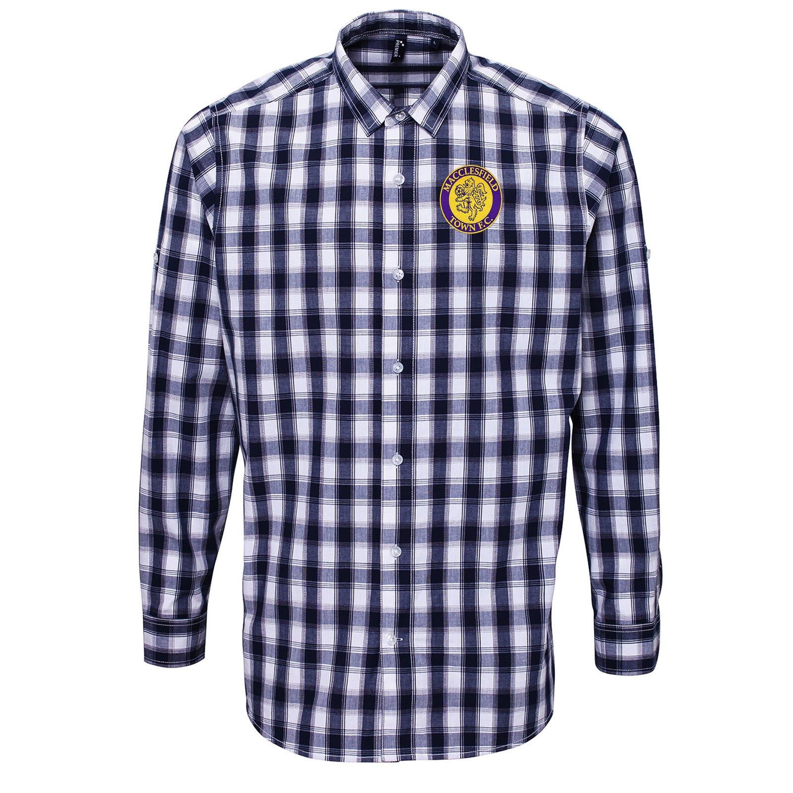Macclesfield Town F.C. Check Long Sleeve Shirt