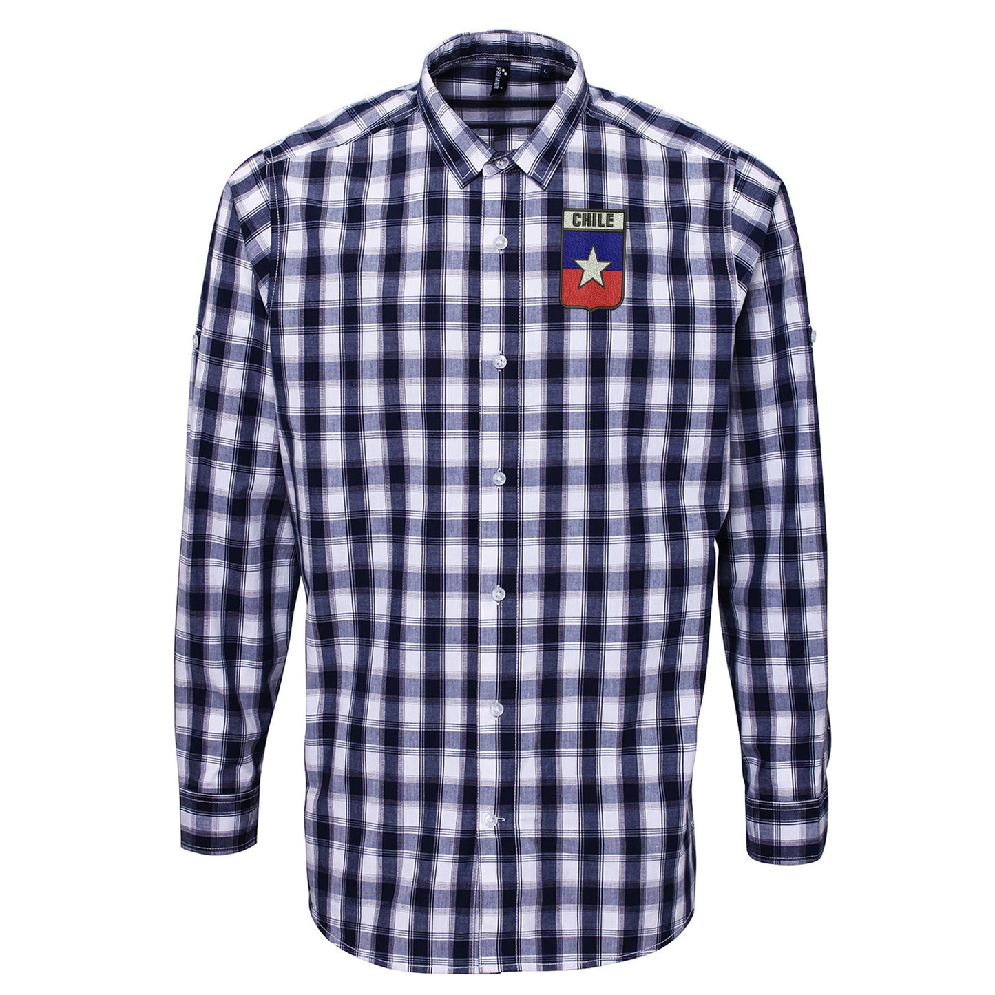 Retro Chile Rugby 1953 Check Long Sleeve Shirt
