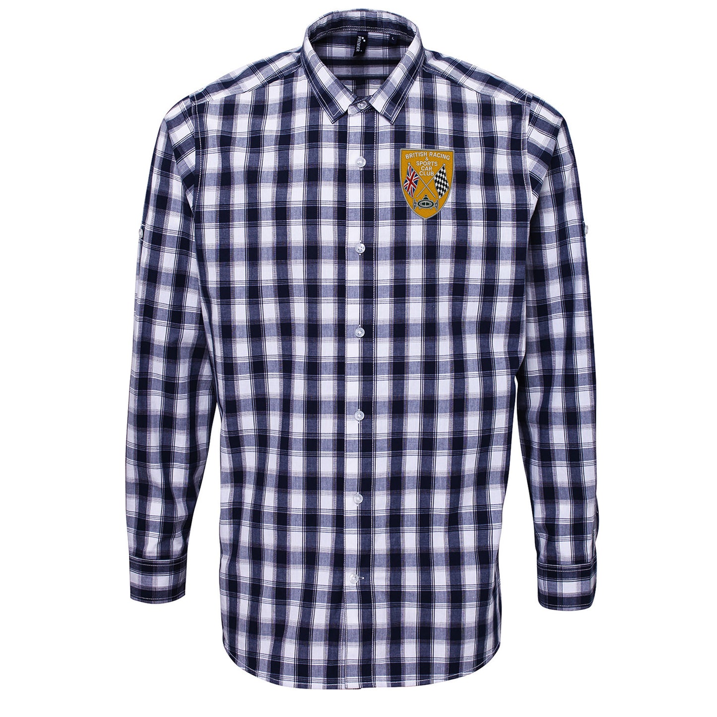 British Racing & Sports Car Club Check Long Sleeve Shirt 