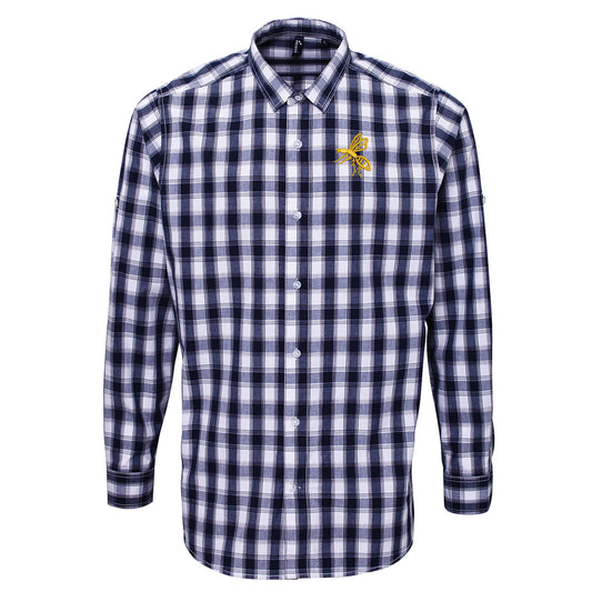 Retro Wasps 1867 Check Long Sleeve Shirt
