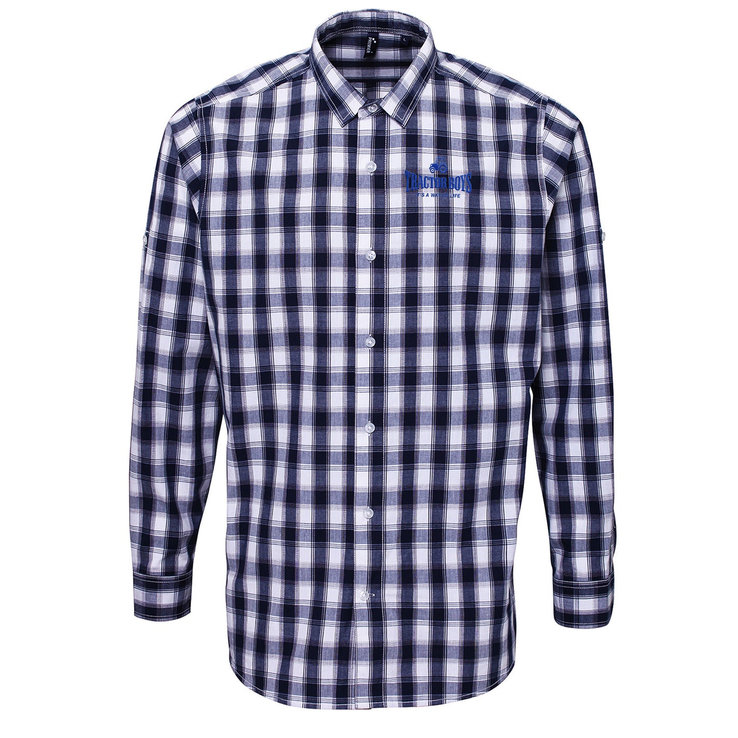 Ipswich Town FC Football Check Long Sleeve Shirt 