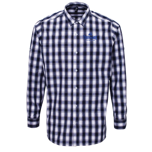 Ipswich Town FC Football Check Long Sleeve Shirt 