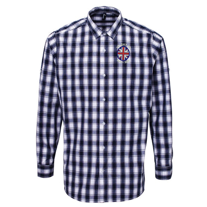 VE Day 80 1945-2025 Check Long Sleeve Shirt 