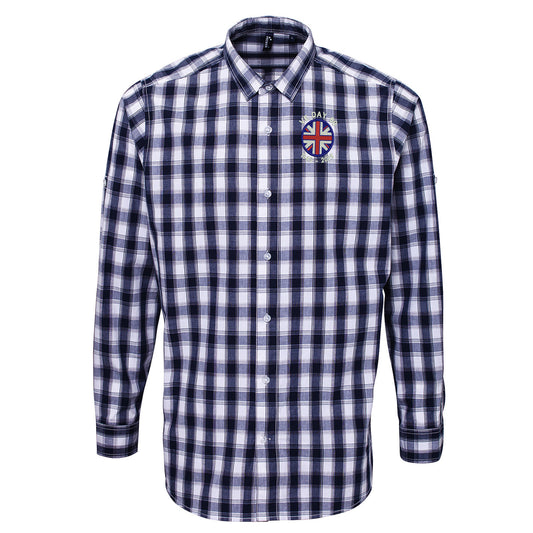 VE Day 80 1945-2025 Check Long Sleeve Shirt 