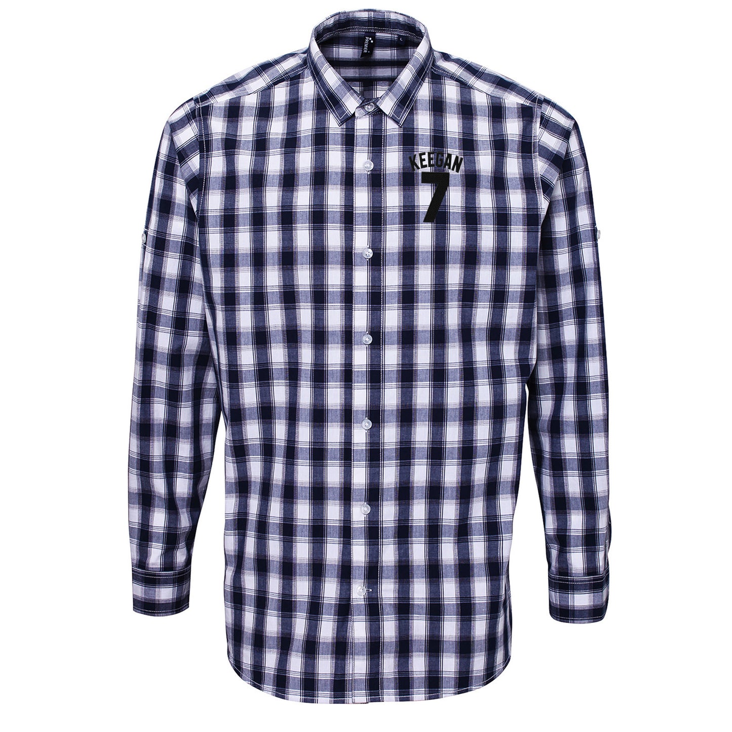 Kevin Keegan Football Check Long Sleeve Shirt