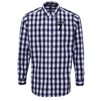 Kevin Keegan Football Check Long Sleeve Shirt