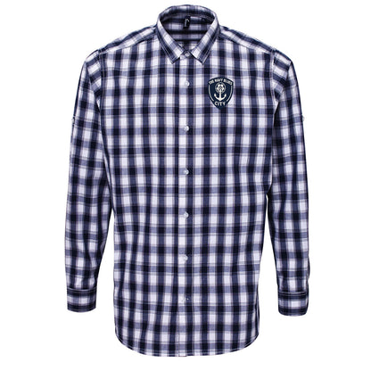 The Navy Blues Auckland City Check Long Sleeve Shirt 