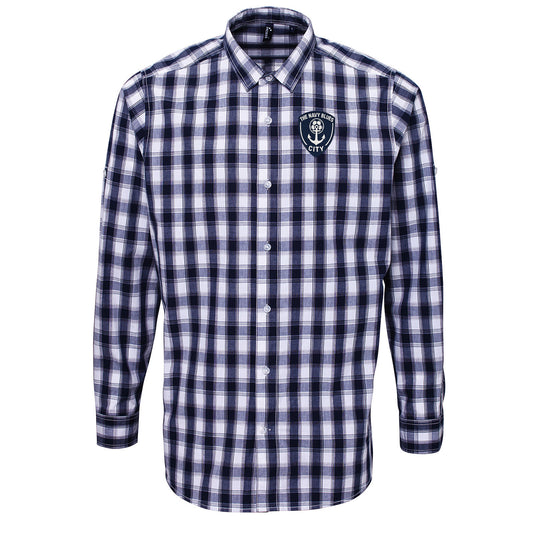 The Navy Blues Auckland City Check Long Sleeve Shirt 