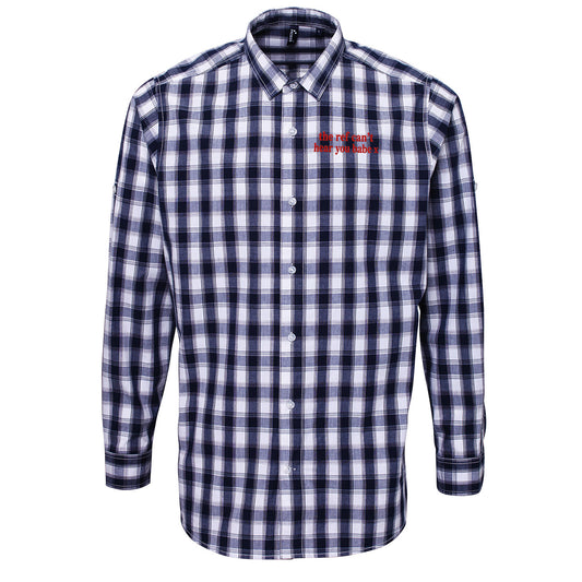 The Ref Can't Hear You Babe x Check Long Sleeve Shirt 