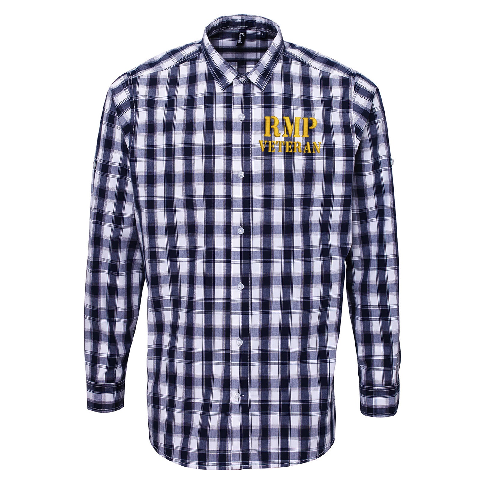 Royal Military Veteran Check Long Sleeve Shirt