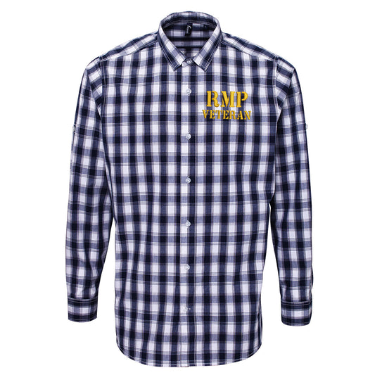 Royal Military Veteran Check Long Sleeve Shirt