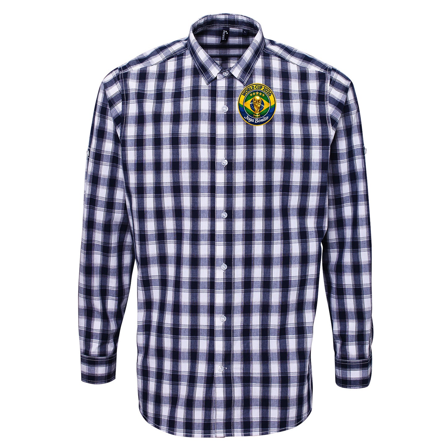 Brazil WC 2026 Football Check Long Sleeve Shirt