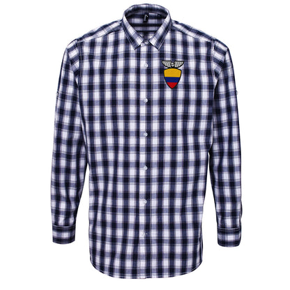 Ecuador Football Check Long Sleeve Shirt